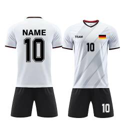 ORYG Erwachsene Personalisierte Fußballtrikots Mit Namen Nummer Team Fussballtrikot Jungs Fußball Trikot Kinder Set von ORYG