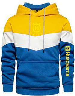 ORZEY Herren Pullover Hoodies für H.u.s.q.v.a.r.n.a Druck Pullover Unisex Mode Sweatshirt Lässige Kapuzen Pullover Oberteile-Yellow||XL von ORZEY