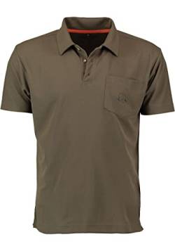 OS Trachten Herren Poloshirt Kurzarm Jagdshirt mit Polokragen Falbo, Größe:L, Farbe:dunkelgrün von OS Trachten