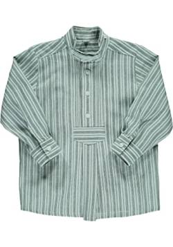 OS Trachten Kinder Hemd Jungen Langarm Trachtenhemd mit Schlupfform Stere, Größe:122/128, Farbe:trachtengrün von OS Trachten