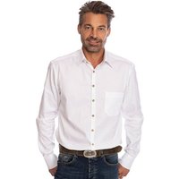 OS-Trachten Trachtenhemd Hemd Langarm ENNO weiß (Slim Fit) von OS-Trachten