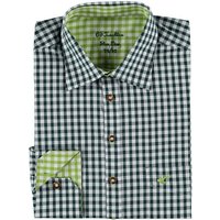 OS-Trachten Trachtenhemd Smegy mit Hirsch-Stickerei, extra lang in Ärmeln und Rumpf von OS-Trachten