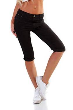 OSAB-Fashion 11036 Damen Caprihose Capri Hose Sommer Pants 3/4Hose Slimfit auch Übergrößen von OSAB-Fashion