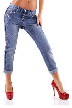 OSAB-Fashion 4411 Damen Jeans Karostar by Lexxury Hose Boyfriend Haremscut Regularfit von OSAB-Fashion