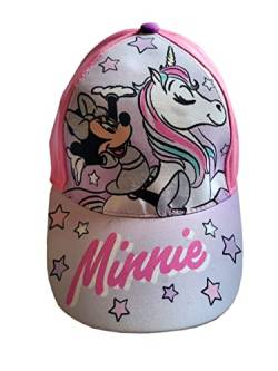 OSAB 44038 Kinder Cap Baseball Cap Kappe Basecap Minnie Maus Einhorn Unicorn (as3, Numeric, Numeric_52, 2-rosa) von OSAB