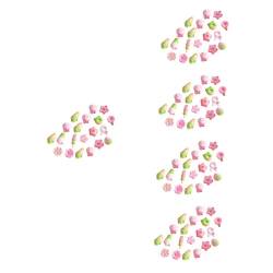 OSALADI 100 Stk Kirschblüten-Harz-Zubehör Wohnaccessoire DIY-Scrapbooking-Handwerk Eis Mini Blumenanhänger aus Harz Blumenapplikation Handy Charme Kunsthandwerk Applikationen Dekorationen von OSALADI