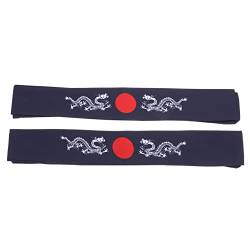 OSALADI 2st Bushido-stirnband Japanisches Stirnband Für Männer Stirnbänder Geister Stirnband Karate Kid Stirnband Hibachi Stirnband Samurai-kostüm Kopfbedeckung Männlich Baumwolle Fitness von OSALADI