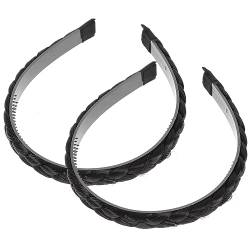 OSALADI 2st Geflochtenes Stirnband Damen Perücken Haarschmuck Für Mädchen Geknotetes Stirnband Für Damen Geflochtene Haarreifen Für Hochtemperaturdraht Fräulein Flechten Gefälschter Zopf von OSALADI