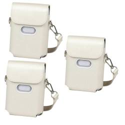 OSALADI Portapack 3st Mini-link-Tasche Lederetui Tasche Für Sofortbildkameras Kameratasche Weiß Schultertaschen Quadratische Tasche Handtasche von OSALADI