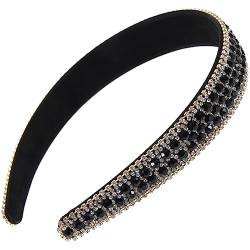 OSALADI Yoga-haarreifen Stirnbänder Für Mädchen Gepolstertes Glitzer-stirnbänder Für Damen Bling Glitzerndes Stirnband Dünnes Haarband Braut Strasssteine Diamant Haare Drücken von OSALADI