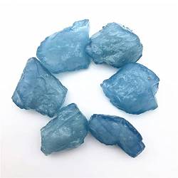 OSBELE 1 Packung natürlicher Blauer Aquamarin Rohedelstein grober Mineralkristall Reiki-Heilsteine ​​schöner natürlicher Kristallstein ZANLIIYIN von OSBELE