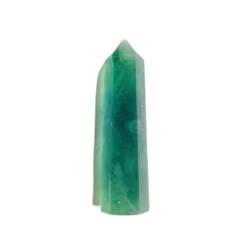 OSBELE 1 Stück 4–7 cm natürlicher Kristallquarz Stabpunkt Heilstein for Aqua Crafts schöner natürlicher Kristallstein ZANLIIYIN (Color : Green Fluorite_50-60mm) von OSBELE
