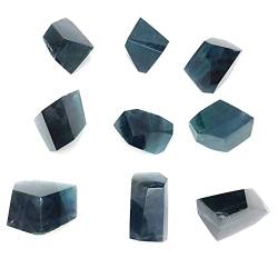 OSBELE 1 Stück natürlicher Blauer Fluorit Freeform Kristall unregelmäßiger Stein Schöner natürlicher Kristallstein ZANLIIYIN von OSBELE
