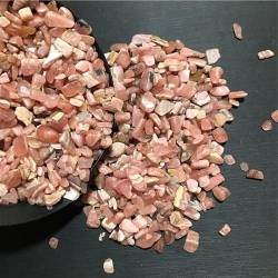OSBELE 1000 g natürlicher 5–7 mm Rhodochrosit, getrommelt, rosa, polierter Kristallkies, Garten-Blumentopf, Heimdekoration – ZANLIIYIN von OSBELE