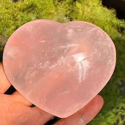 OSBELE 1pcs natürlicher rosa Rosenquarz-Kristallherz-, der Reiki-Naturstein-Korn-schönen natürlichen Kristallstein heilt ZANLIIYIN (Material : 200-300g) von OSBELE