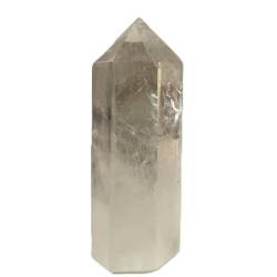 OSBELE 350 g natürlicher, klarer, weißer Quarzkristall, Spitze, Zauberstab, Obelisk, Balance-Edelstein-Dekoration ZANLIIYIN von OSBELE
