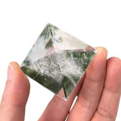 OSBELE Natürliche transparente Quarzkristallpyramide Klare Reiki- Natürliche weiße Kristallpyramide Rohstein Polieren Schöner natürlicher Kristallstein ZANLIIYIN (Color : One Size) von OSBELE