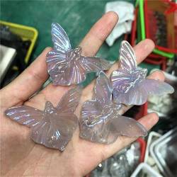 OSBELE Natürlicher Aura-Quarz-Schmetterlings-Feenkristall for Weihnachtsdekoration – ZANLIIYIN von OSBELE