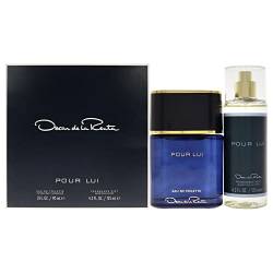 Oscar Pour Lui by Oscar De La Renta for Men – 2 Stück Geschenkset 3oz EDT Spray, 4,2 oz Duft Mist von OSCAR DE LA RENTA