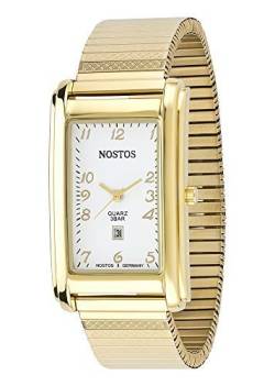 Osco Germany Klassisch-elegante Armbanduhr Herrenuhr Edelstahl-Flexband 'Gold' NOS06145001 von OSCO Germany Zeittechnik
