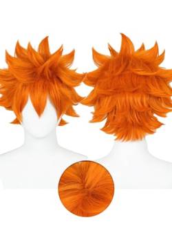 OSIAS Shoyo Hinata Perücke Orange Flauschige Kurze Synthetik Hitzebeständige Haare von OSIAS