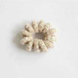 Winter Pelz Chenille Telefondraht Haargummi Große Spirale Form Gummi Elastisches Haarband Frauen Zubehör-45 von OSMARI