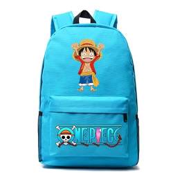 OSOLVE rucksack anime ONE PIECE Rucksack mit Cartoon-Muster für Männer und Frauen, Grundschule, Kinder, Schultasche, Outdoor-Reisetasche von OSOLVE