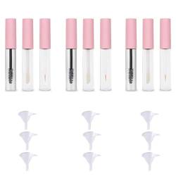 10 Ml Leere Mascara-Tube Und Zauberstab, Glas-Mascara-Tuben Leer For Rizinusöl, Leere Mascara-Tube Und Zauberstab-Glas, Eyeliner-Tube Und Lipgloss-Tuben, Leere Mascara-Flaschen Mit Pinsel (Color : 3S von OTEB