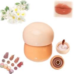 Blurring Pudding Pot Lip, Pudding Glow Lippenbalsam, kostenloser Blurring Pudding Pot Lip, geschmeidiger Lipgloss for gepflegtes, nicht klebriges, glänzend getöntes Lippenbalsam-Make-up (Color : 105# von OTEB