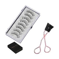 Maglash – Wiederverwendbares Magnetisches Wimpernset, Magnetisches Wimpernset Mit Applikator-Werkzeug, Wiederverwendbare Magnetische Wimpern Von Maglash Ohne Liner, Magnetische 3D-Wimpern (Color : MB von OTEB