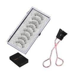 Maglash – Wiederverwendbares Magnetisches Wimpernset, Magnetisches Wimpernset Mit Applikator-Werkzeug, Wiederverwendbare Magnetische Wimpern Von Maglash Ohne Liner, Magnetische 3D-Wimpern (Color : MB von OTEB