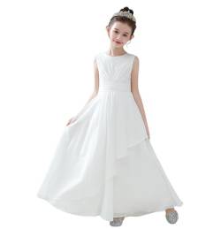 OTMYIGO Mädchen Ballkleider 2023 Chiffon Junior Brautjungfernkleid für Hochzeit Erstkommunion Kleider Festzug Abendball Kleider für besondere Anlässe,A1,130 von OTMYIGO