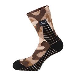 OTTERSHELL Unisex wasserdichte Socken Ultraleichte Wandersocken antiblasen warm Trekkingsocken atmungsaktive schnelltrocknende. (36-38 Tarnung - B) von OTTERSHELL