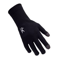 OTTERSHELL Warme Handschuhe für den Winter, wasserdicht, atmungsaktiv, mit Touchscreen, für alle Outdoor-Aktivitäten, Laufen, Radfahren, Wandern, kaltes Wetter. (Schwarz, S) von OTTERSHELL
