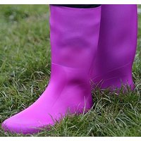 Gummistiefel Lila Wasserdicht Rain Boots Fuchsia Lime 42 Gummistiefel von OTTO