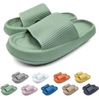 Hausschuhe Badeschuhe Rutschfest Dicke Sohle Slippers Gruen-36/37 Hausschuh von OTTO