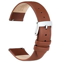 OTTOODY Leder Uhrenarmbänder 12mm 14mm 16mm 18mm 20mm 22mm Armband, Schnellverschluß Eleganten & Ultraweiches Leder Uhrenarmband für Damen Herren, Hochwertige Ersatz Leder Armband für Uhr & Smartwatch von OTTOODY