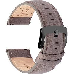 OTTOODY Leder Uhrenarmbänder 18mm 19mm 20mm 21mm 22mm Armband, Schnellverschluß Eleganten Leder Uhrenarmband für Herren und Damen, Hochwertige Ersatz Leder Armband für Uhr und Smartwatch von OTTOODY