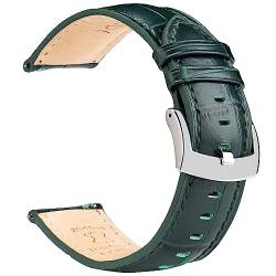 OTTOODY Leder Uhrenarmbänder 18mm 20mm 21mm 22mm Armband Alligator Grain, Schnellverschluß Leder Uhren-Armband für Herren Damen, Hochwertige Ersatz Leder Uhrenarmband für Uhr und Smartwatch von OTTOODY