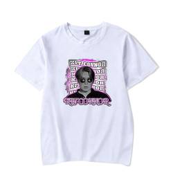 Baumwoll-T-Shirt Herren Kit Connor Damen T-Shirt Kurzarm Sommer Sweatshirt Hip Hop Street Unisex Druck Übergroßes Rundhals-Baumwoll-T-Shirt XS-3XL-White||XL von OUHZNUX