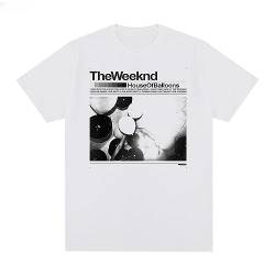 Herren T-Shirts ABEL Tesfaye Vintage T-Shirts Rapper The Weeknd Graphic Cotton Herren T-Shirts Kurzarm T-Shirts Hip Hop Street Tops XS-4XL-Gray||XS von OUHZNUX