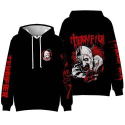 OUHZNUX 3D Lustiger Hoodie Terriifier Halloween Druck Kinder Pullover Winter Damen/Herren Halloween Cosplay Sweatshirt XS-3XL-A||XS von OUHZNUX