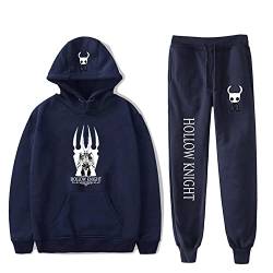OUHZNUX Hollow Knight Hoodie Pants Combination, Unisex Gaming Comfortable Long Sleeve Sweater Pants 2 Piece Set, Fashion Street Casual Comfortable Sweatshirt Set (XS-4XL) von OUHZNUX