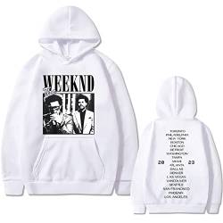 OUHZNUX Kapuzenpullover Mit Tasche The Weeknd Doppelseitiger Druck Hoodie Mann Lässige Lose Streetwear Männer Hoodies Männer Frauen Vintage Hip Hop Harajuku Sweatshirt XS-4XL-Black||XS von OUHZNUX