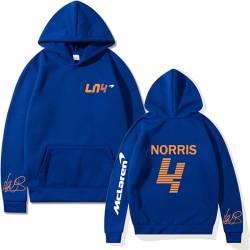 OUHZNUX LN4 Hoodie Herbst Winter Formel 1 Rennfahrer Landon-Norris F1 Racing Fans Hoodie Team Logo Männer/Frauen Übergroße Hoodies-2||M von OUHZNUX