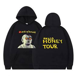 OUHZNUX Radiohead Pablo Honey Tour Hoodie, locker lässig, bequem, Musikalbum, Langarm-Sweatshirt für Paare, Street Hip Hop, Unisex, Sporttop (XS-3XL) von OUHZNUX