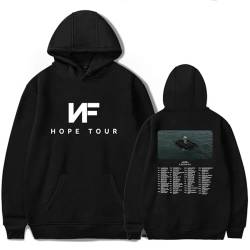 OUHZNUX Rapper NF Hope Hoodie Für Herren R.I.P NF Hope Merch Langarm-Sweatshirt Hip Hop Pullover Pullover Für Musikfans XS-3XL-Black||XS von OUHZNUX