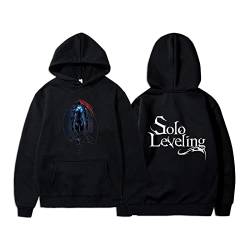 OUHZNUX Solo Leveling Unisex Hoodie Sung Jin-Woo Und Igris Hoodie Manhwa Hoodie Geschenk Solo Leveling Level Up Geschenk XXS-XXL von OUHZNUX