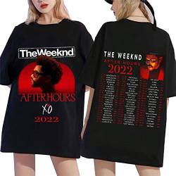 The Weeknd T-Shirt After Hours Bedrucktes Doppelseitiges Damen-T-Shirt Übergroßes Streetwear-Hip-Hop-Unisex-T-Shirt Xxs-3Xl von OUHZNUX