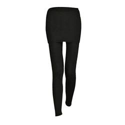 OULII Rock mit Hose 2 in 1 Leggings für Sport Tennis Yoga Jogging (Schwarz) von OULII